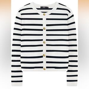 ASOS Black and White Striped Cardigan